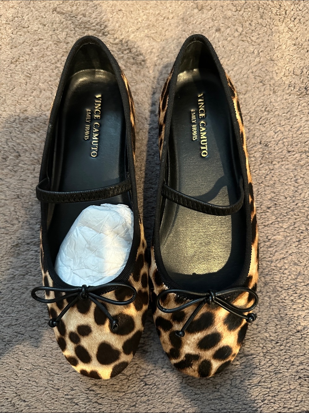 Vince Camuto Leopard Print calf hair Ballet Flats - Picture 1 of 2